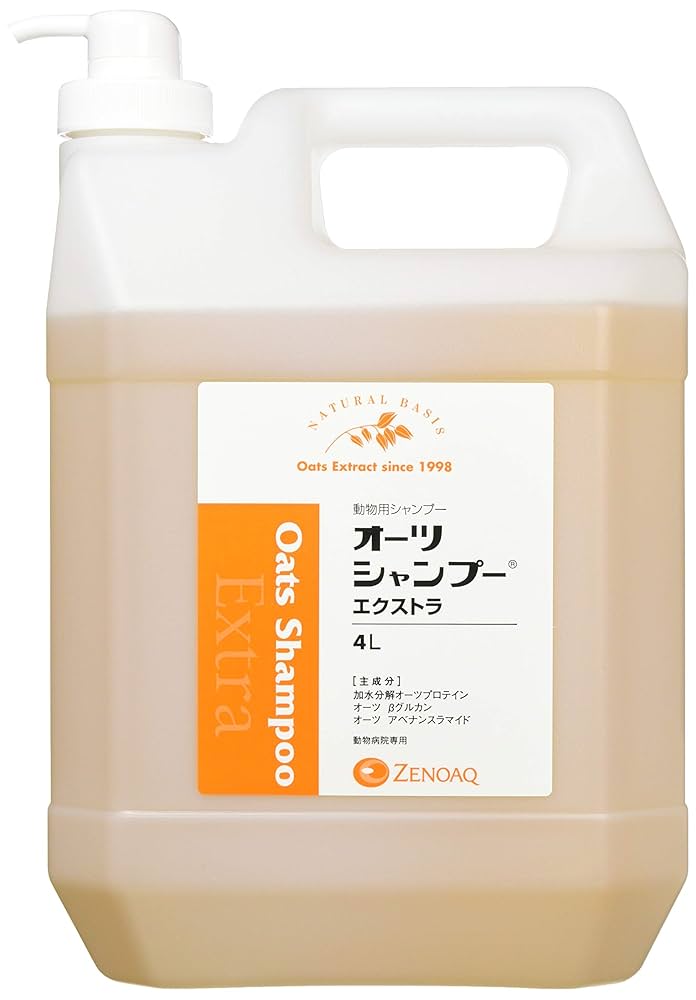 ZENOAQ オーツシャンプー エクストラ 4L Amazon | 日本全薬工業 オーツ シャンプーエクストラ ペット用